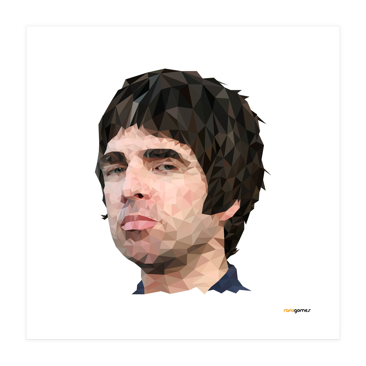 Noel Gallagher Low Poly (Print Only)