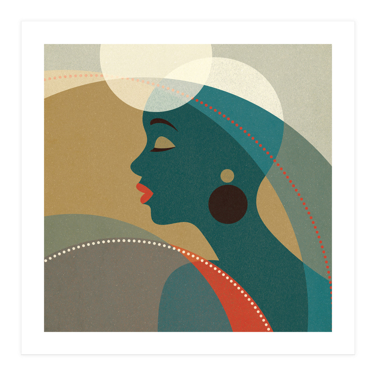 Venn Deco (Emerald) (Print Only)