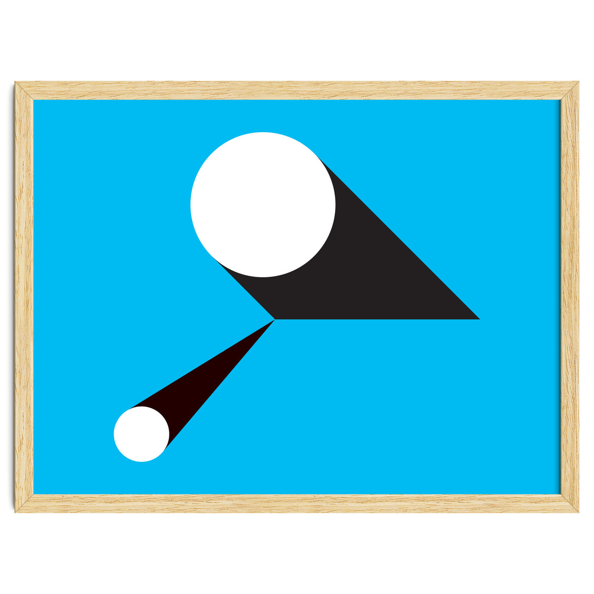 Geometric Shapes No. 46 - blue & black