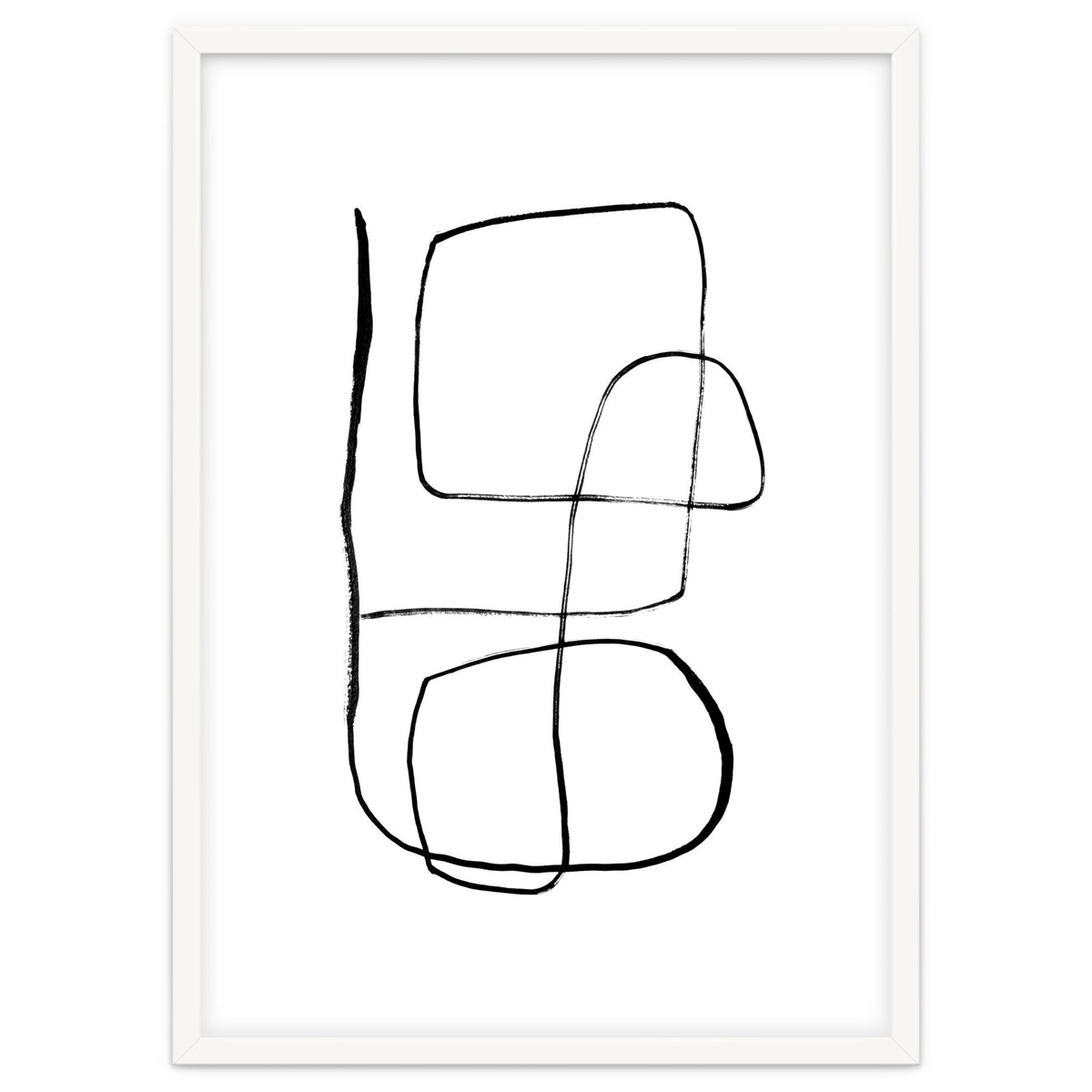 Mid-Century Line Art Print #3