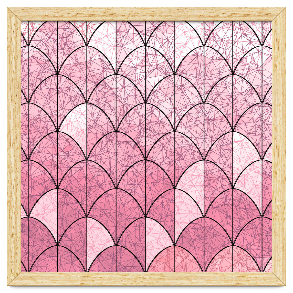 Mermaid scales pink and black