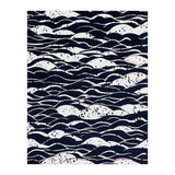 Rain, Abstract Storm Black & White, Monochromatic Line Art Sketch, Simple Eclectic Painting (Print Only) thumbnail