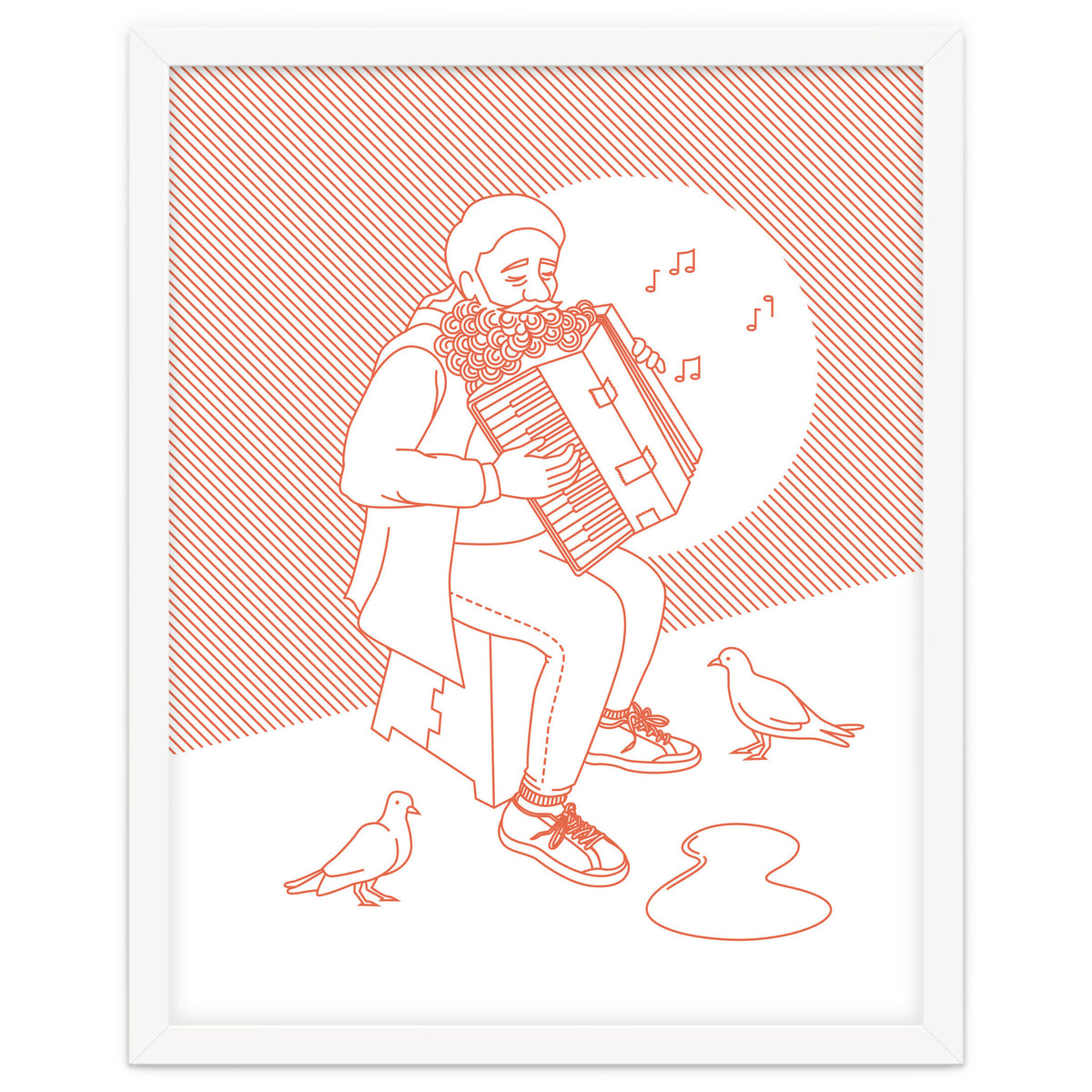 "For Love Not Money" in Orange