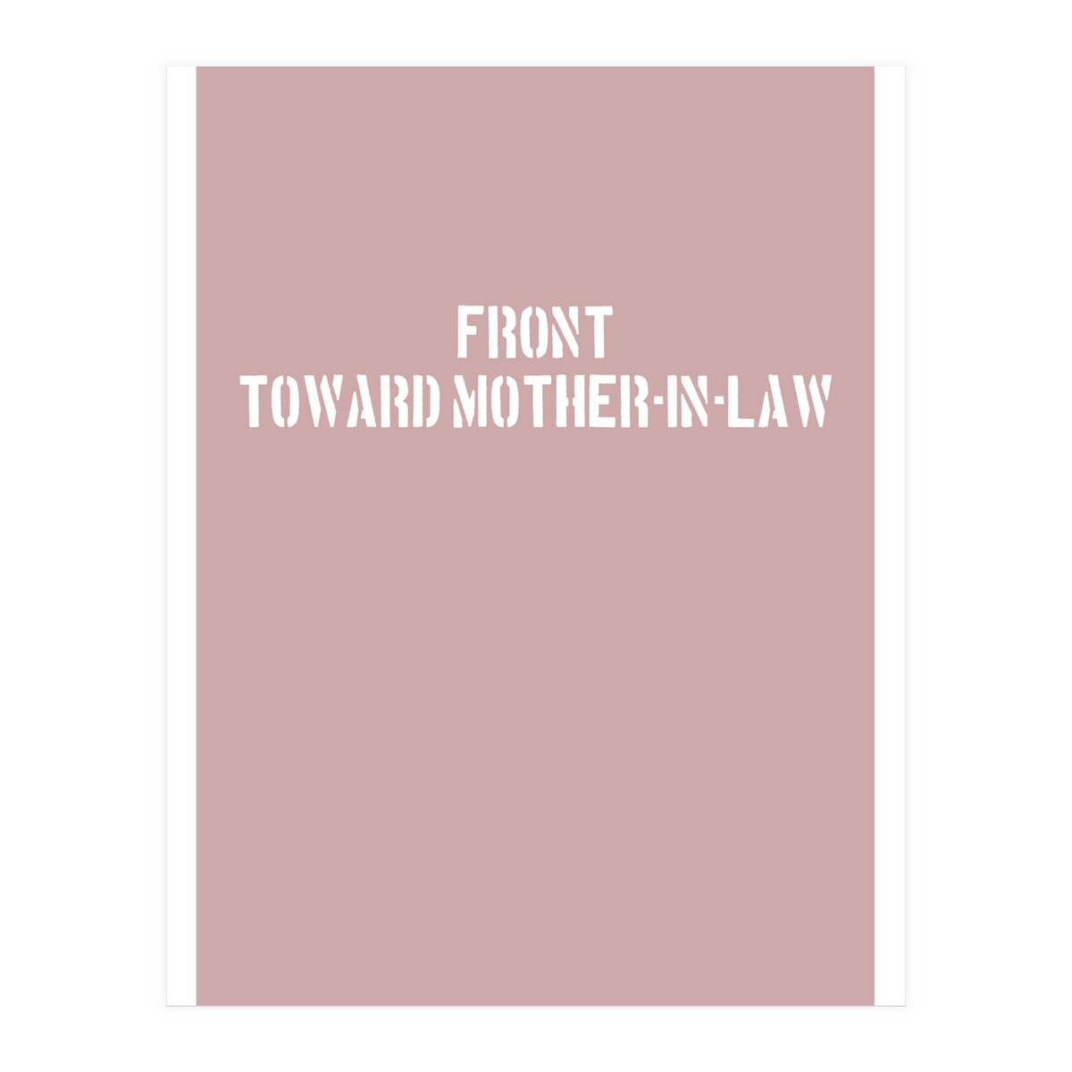 TOWARD MOTHER-IN-LAW (Print Only)