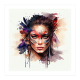 Watercolor Carnival Woman #9 (Print Only) thumbnail