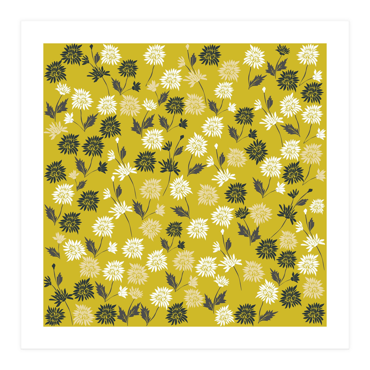 Cute chrysanthemum pattern (Print Only)