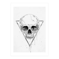 Skull In A Triangle (bw) (Print Only)