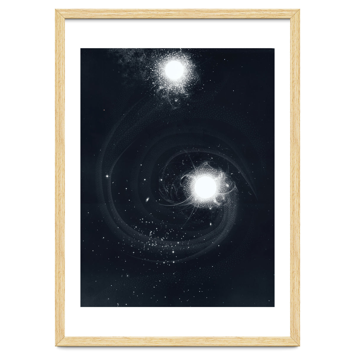 Vintage Cosmos: Double Spiral Nebula
