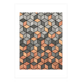 Concrete and Copper Cubes (Print Only) thumbnail