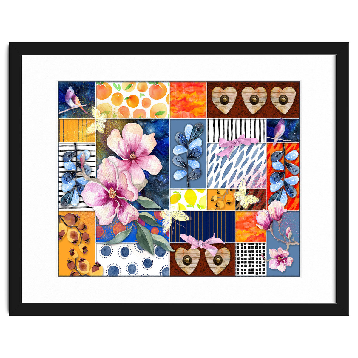 Romantic Floral Collage