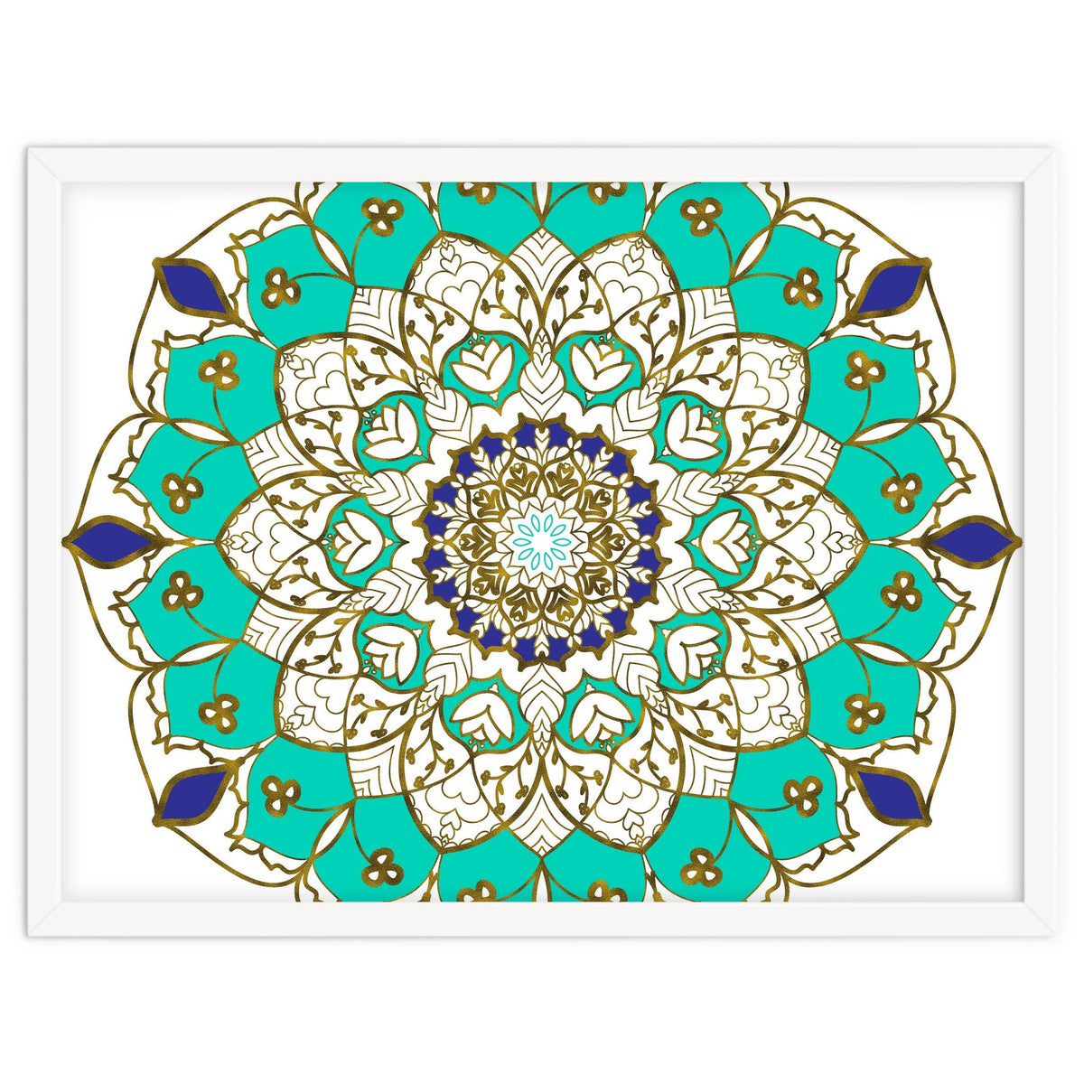 Blue and Gold Mandala