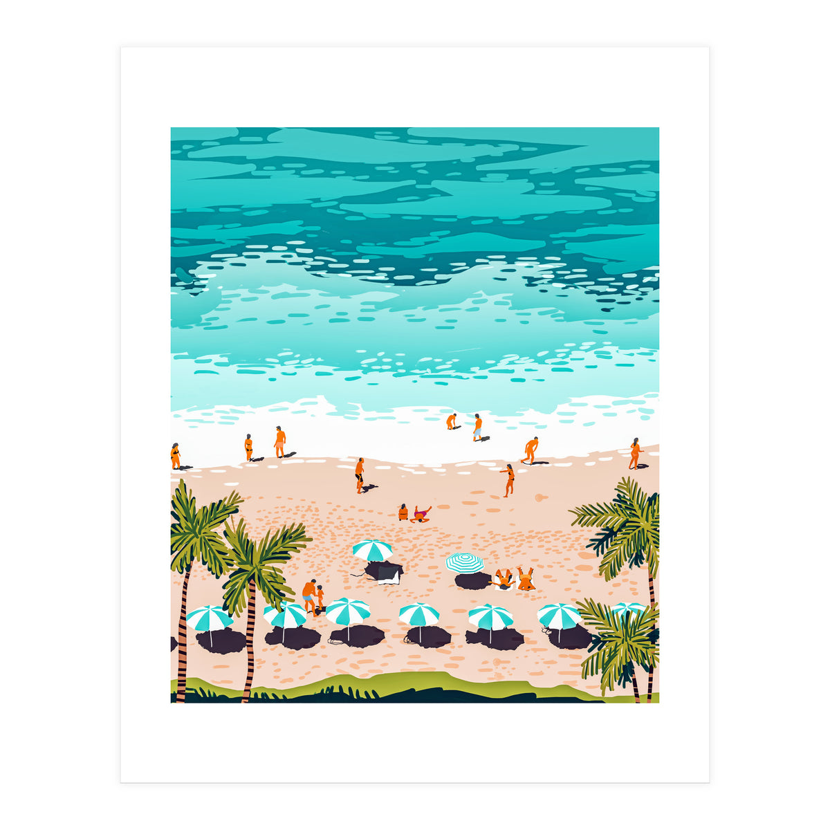 Dream in Colors Borrowed From The Sea | Ocean Tropical Beachy Summer | Swim Surf Travel Vacation (Print Only)