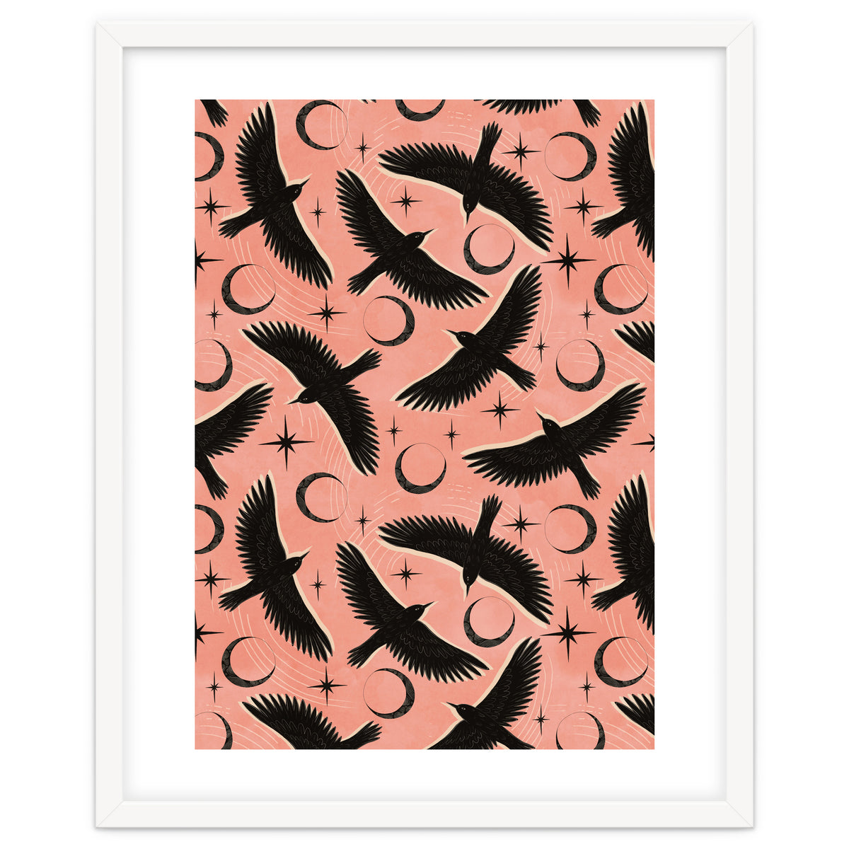 Black Birds With Moons