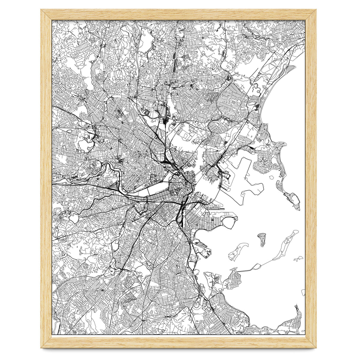 Boston White Map