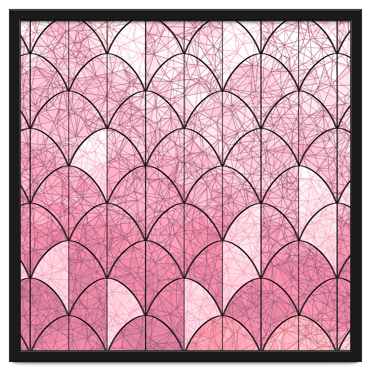 Mermaid scales pink and black