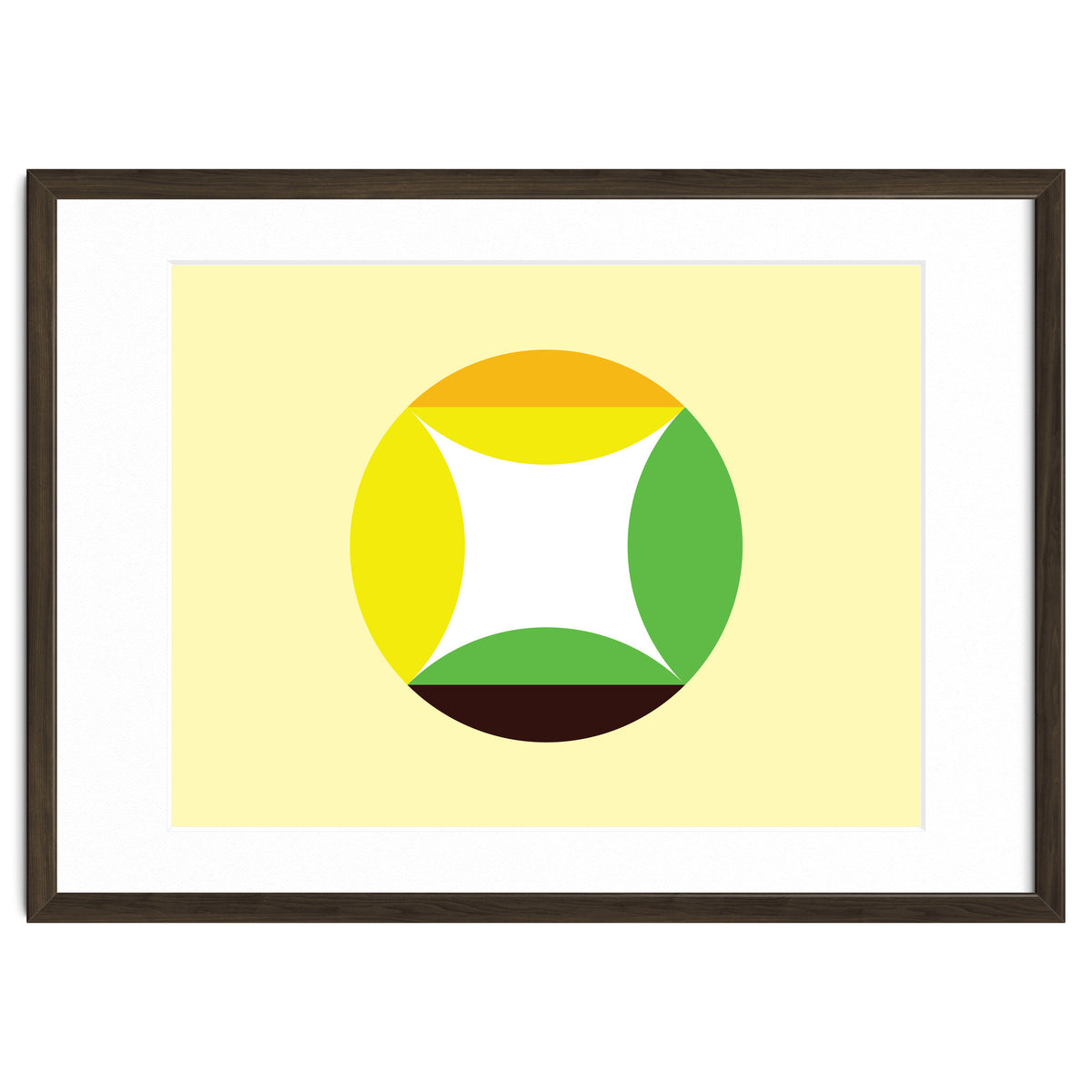 Geometric Shapes No. 21 - yellow, green & orange