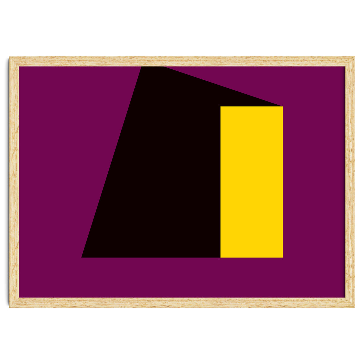 Geometric Shapes No. 55 - purple & yellow