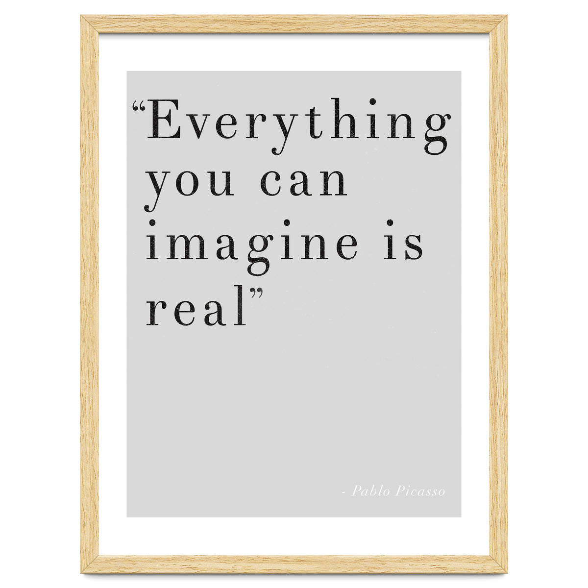 Everything You Can Imagine By Picasso, Grey