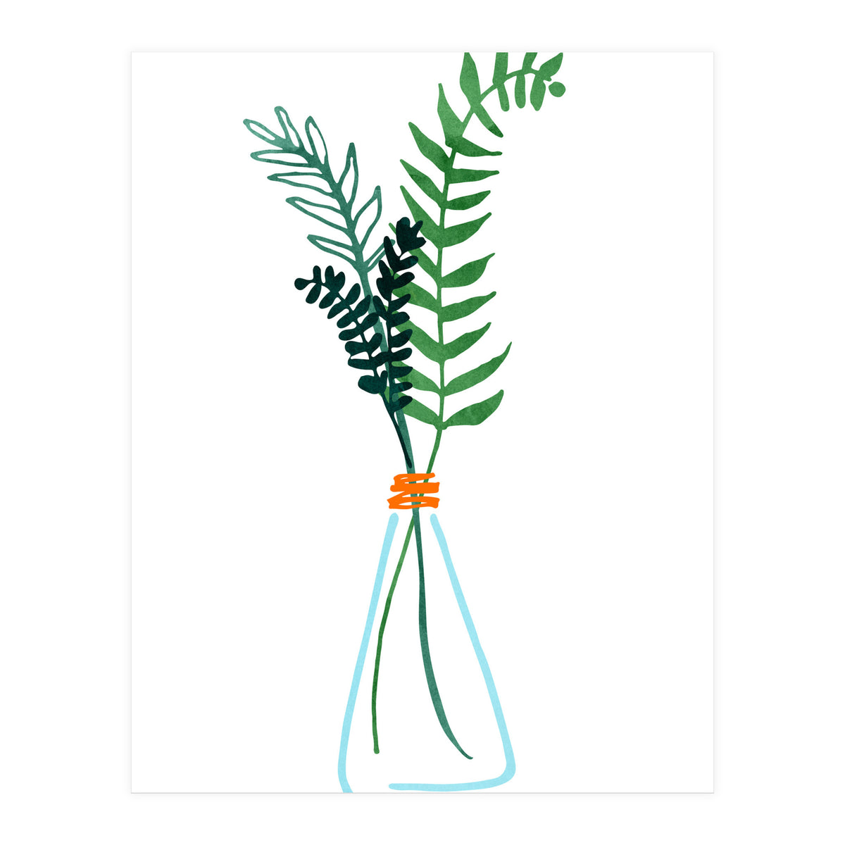 Herbs Watercolor (Print Only)