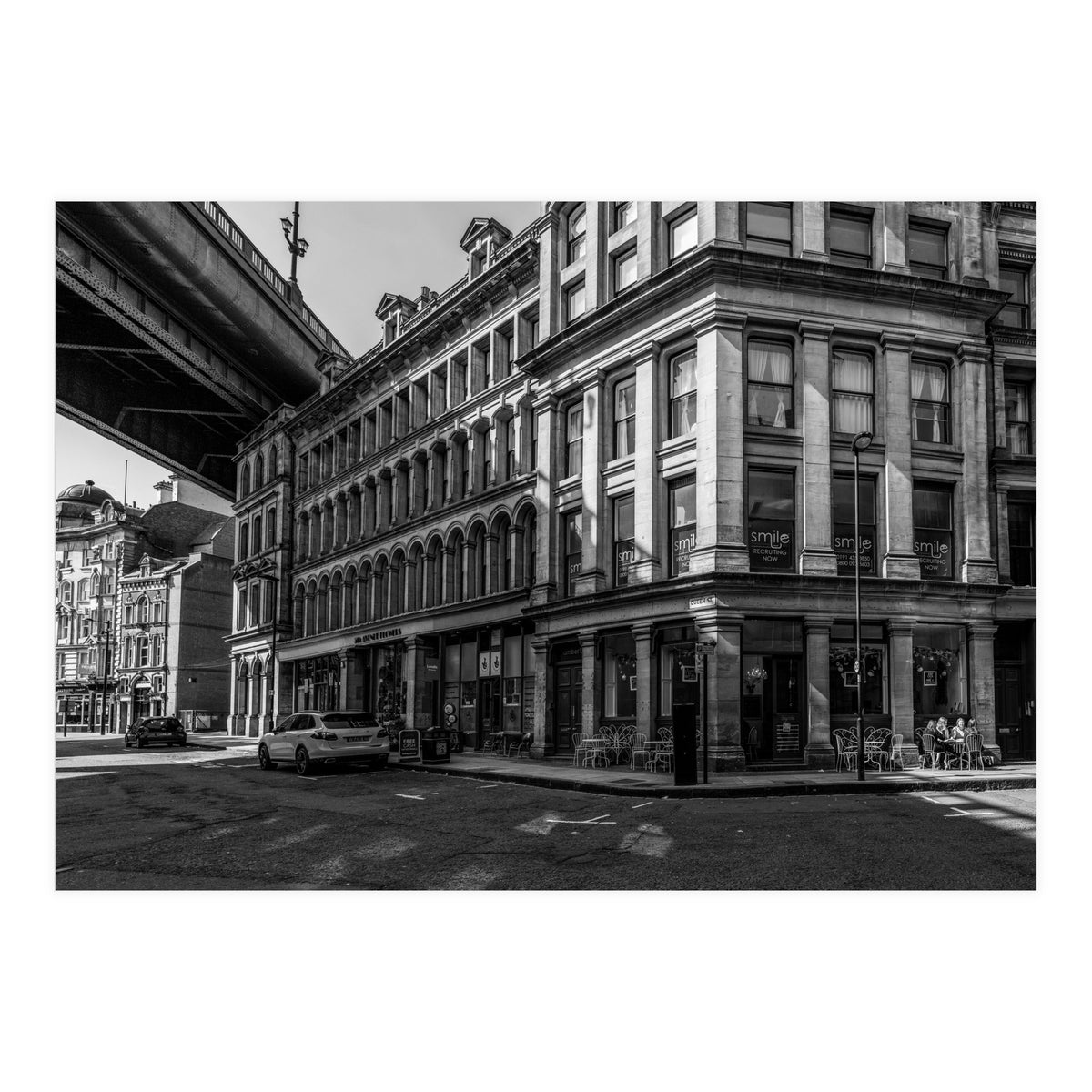 Dene st Newcastle monochrome (Print Only)