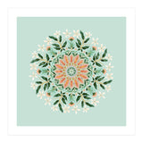 Floral Mandala | Mint Green (Print Only) thumbnail