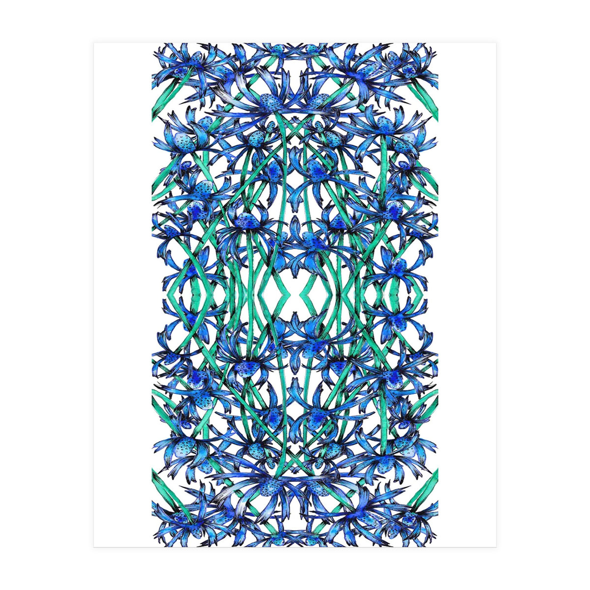 Blue Wildflowers  (Print Only)