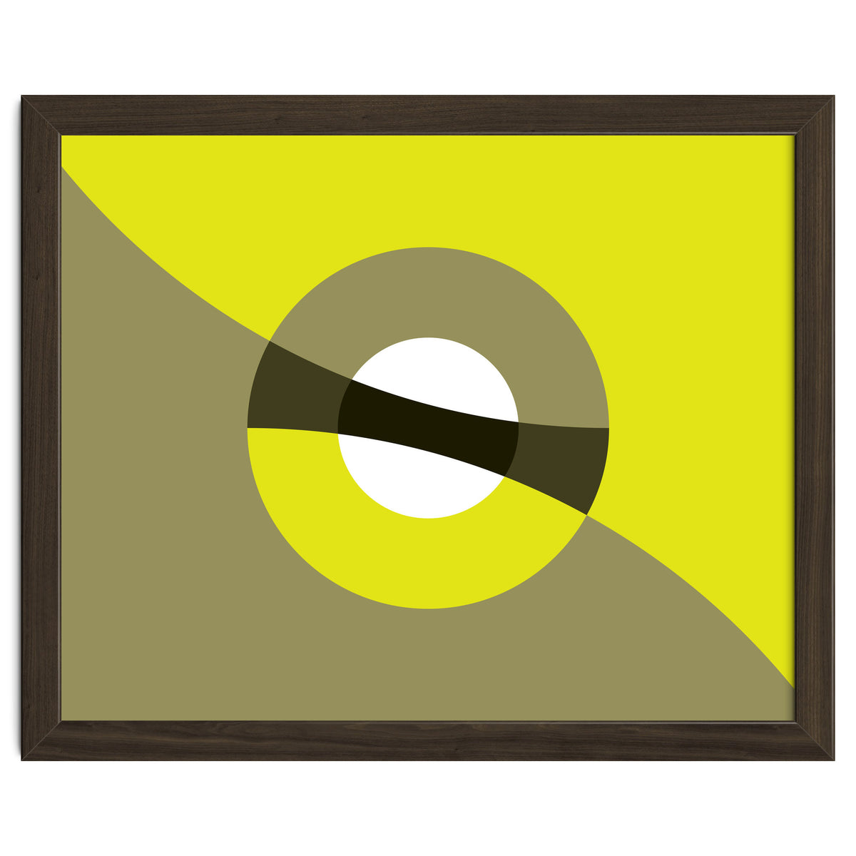 Geometric Shapes No. 44 -  mustard & beige