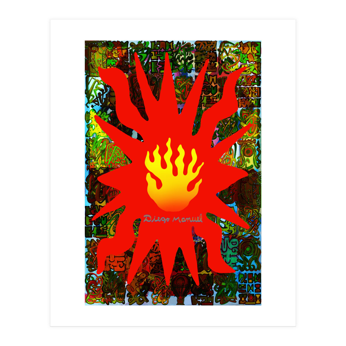 Fuego Y Graffiti 59 (Print Only)