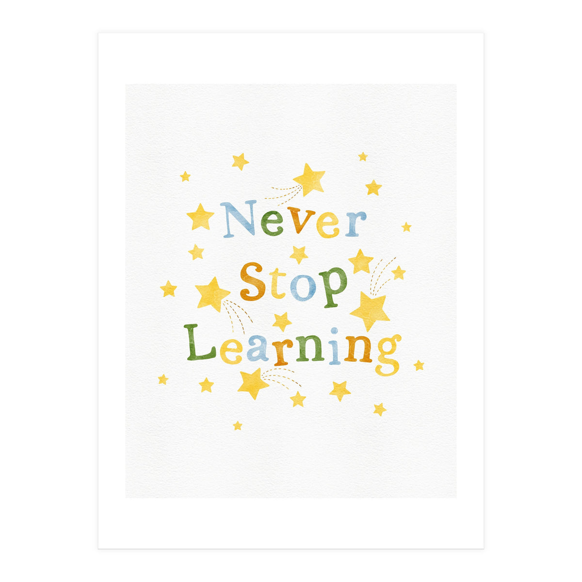 Never Stop Learning (Print Only)