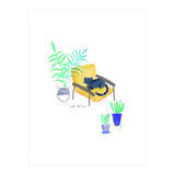 Cat On Scandi Chair (Print Only) thumbnail