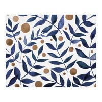 Watercolor Indigo Branches (Print Only)