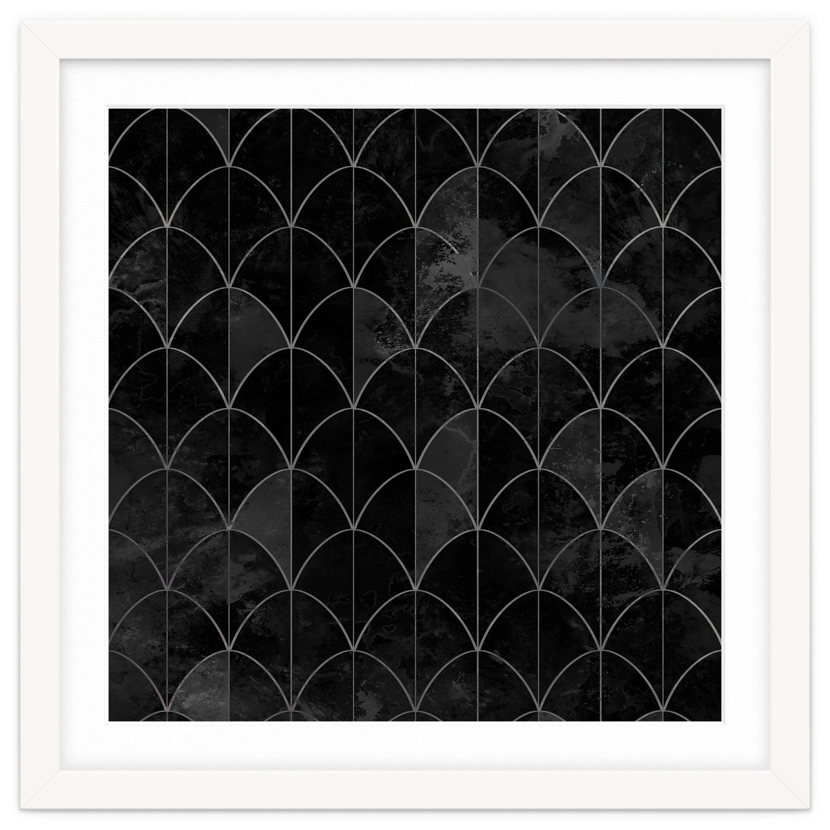 Mermaid scales. Black and white