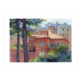 Sunny city landscape. Watercolor (Print Only) thumbnail