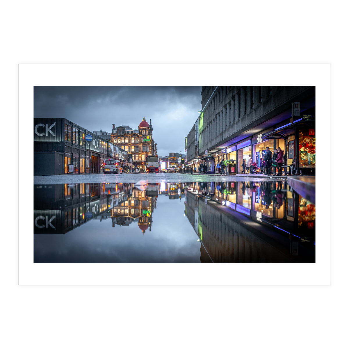 City reflection Newcastle upon tyne (Print Only)