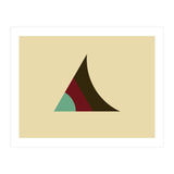 Geometric Shapes No. 5 - beige,  purple & turquoise (Print Only) thumbnail