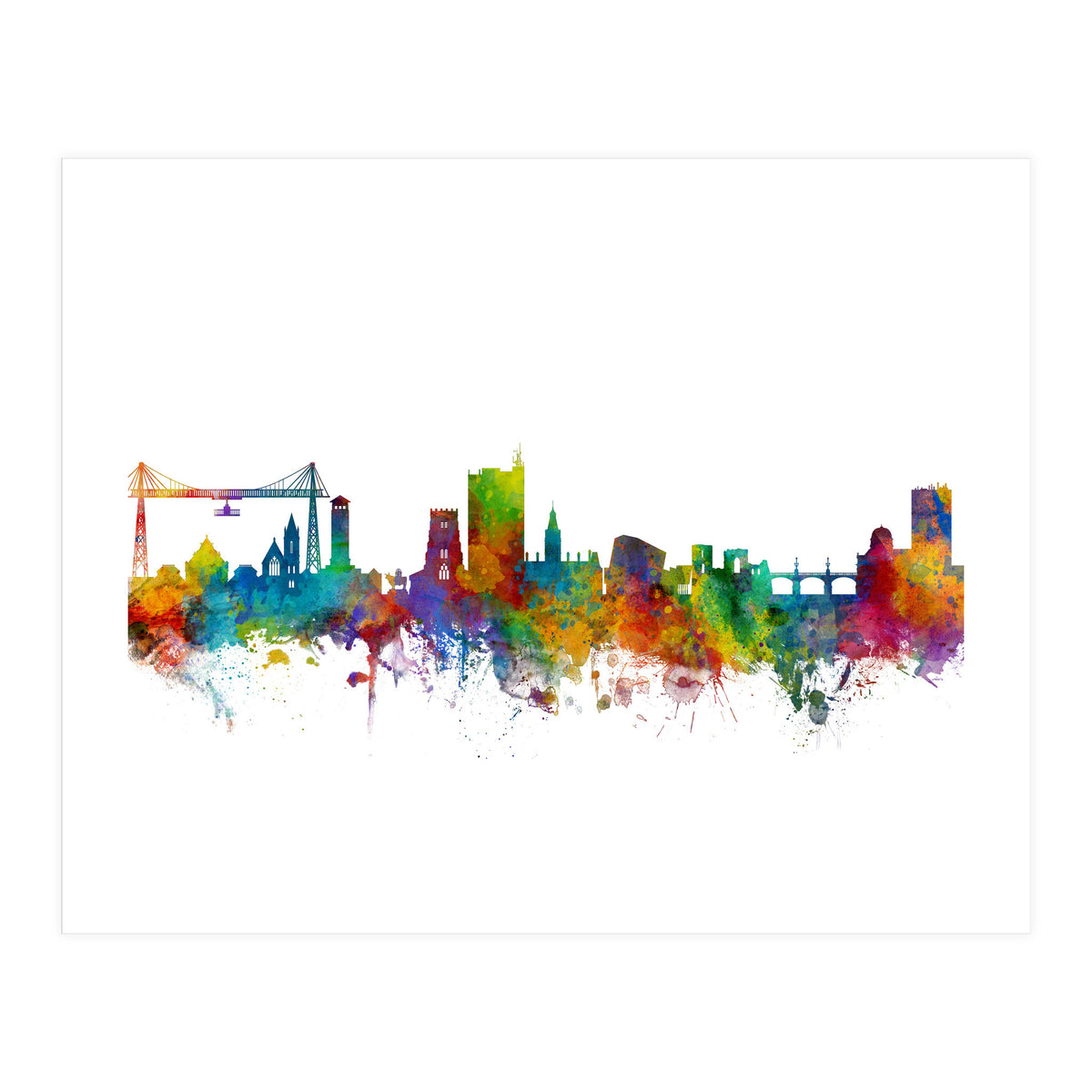 Newport Wales Skyline (Print Only)