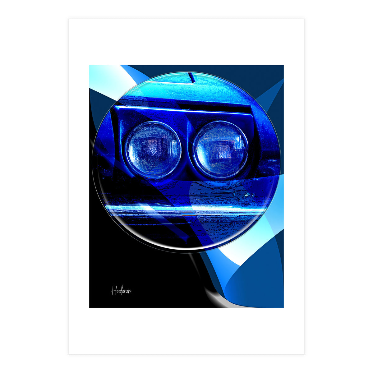 Emoji & Cars blue (Print Only)