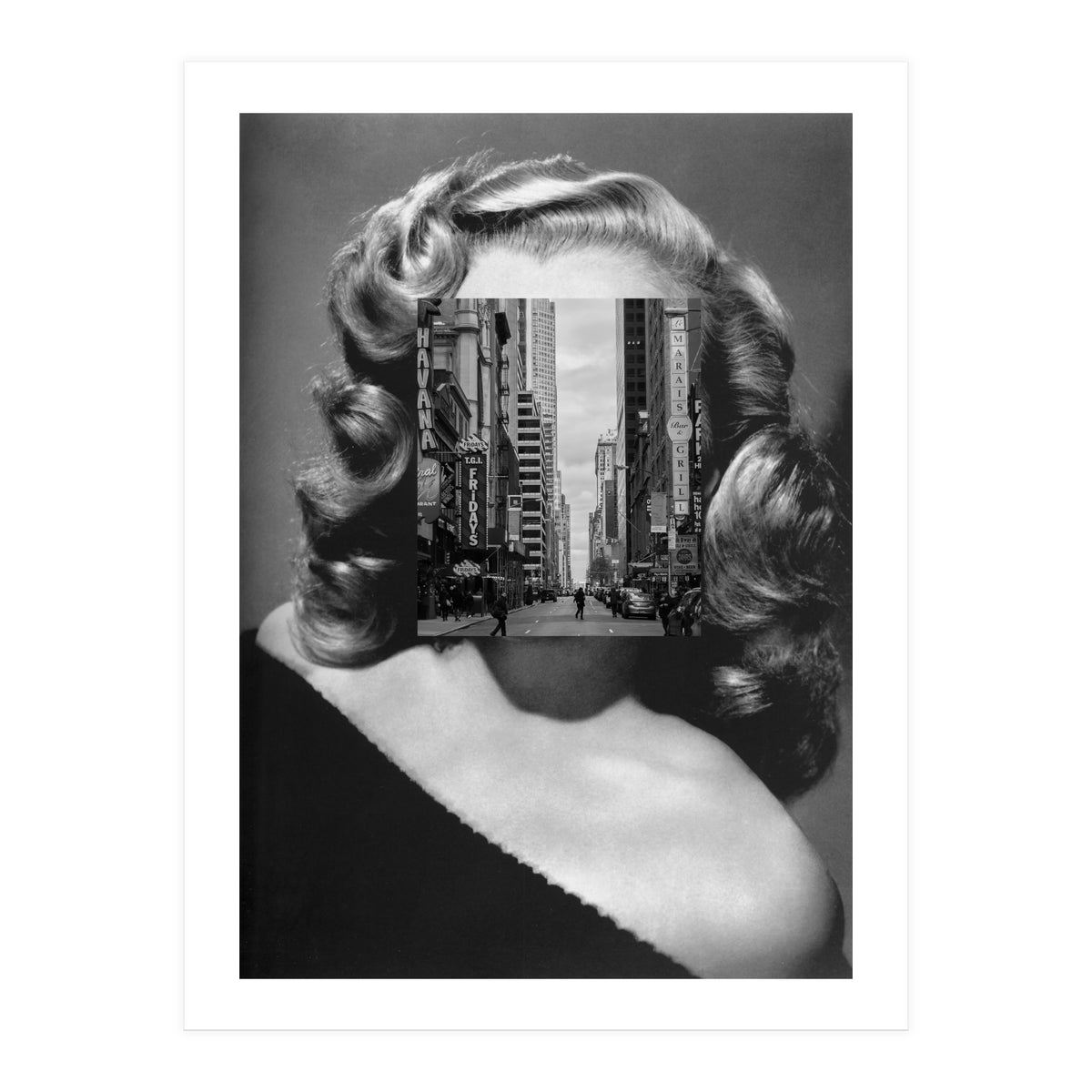 Marilyn In The Streets (Print Only)