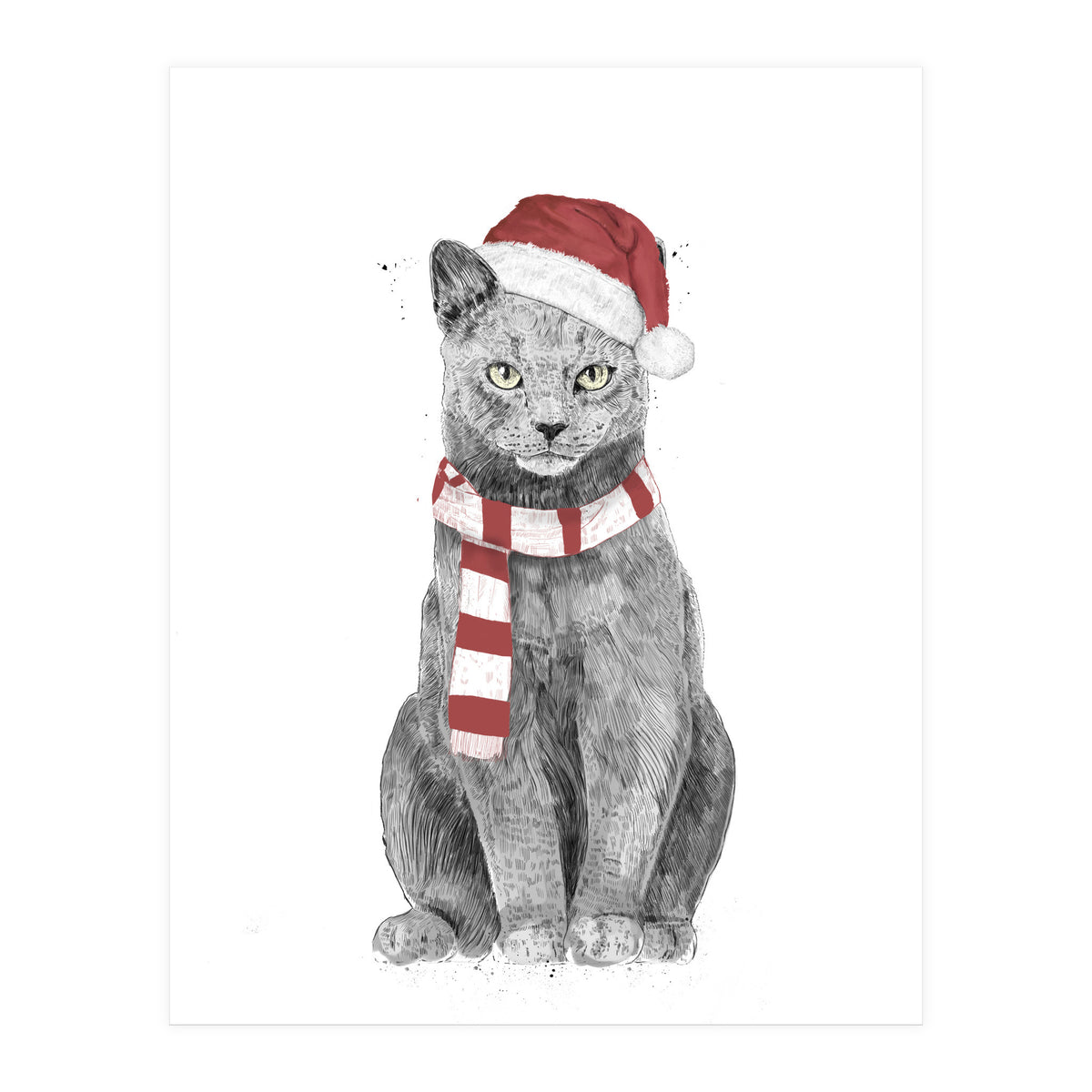 Xmas Cat (Print Only)