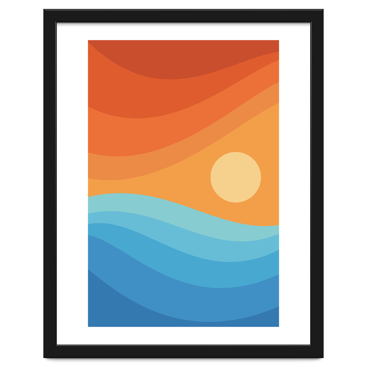 Colorful abstract landscape