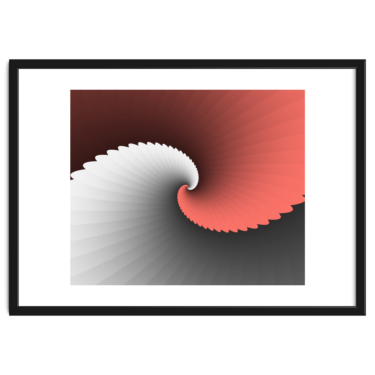 Living Coral Spiral Wings