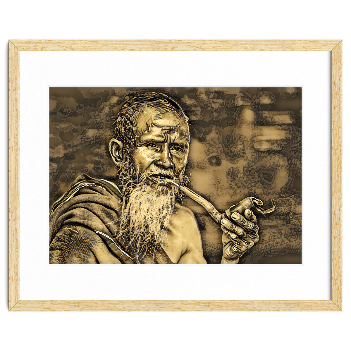 Old Man with Pipe