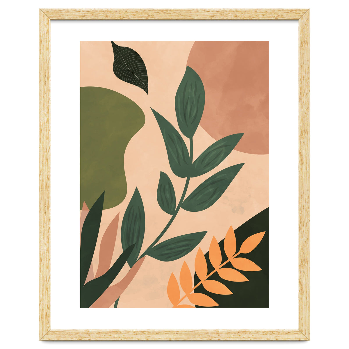 Abstract Shapes Boho Botanical