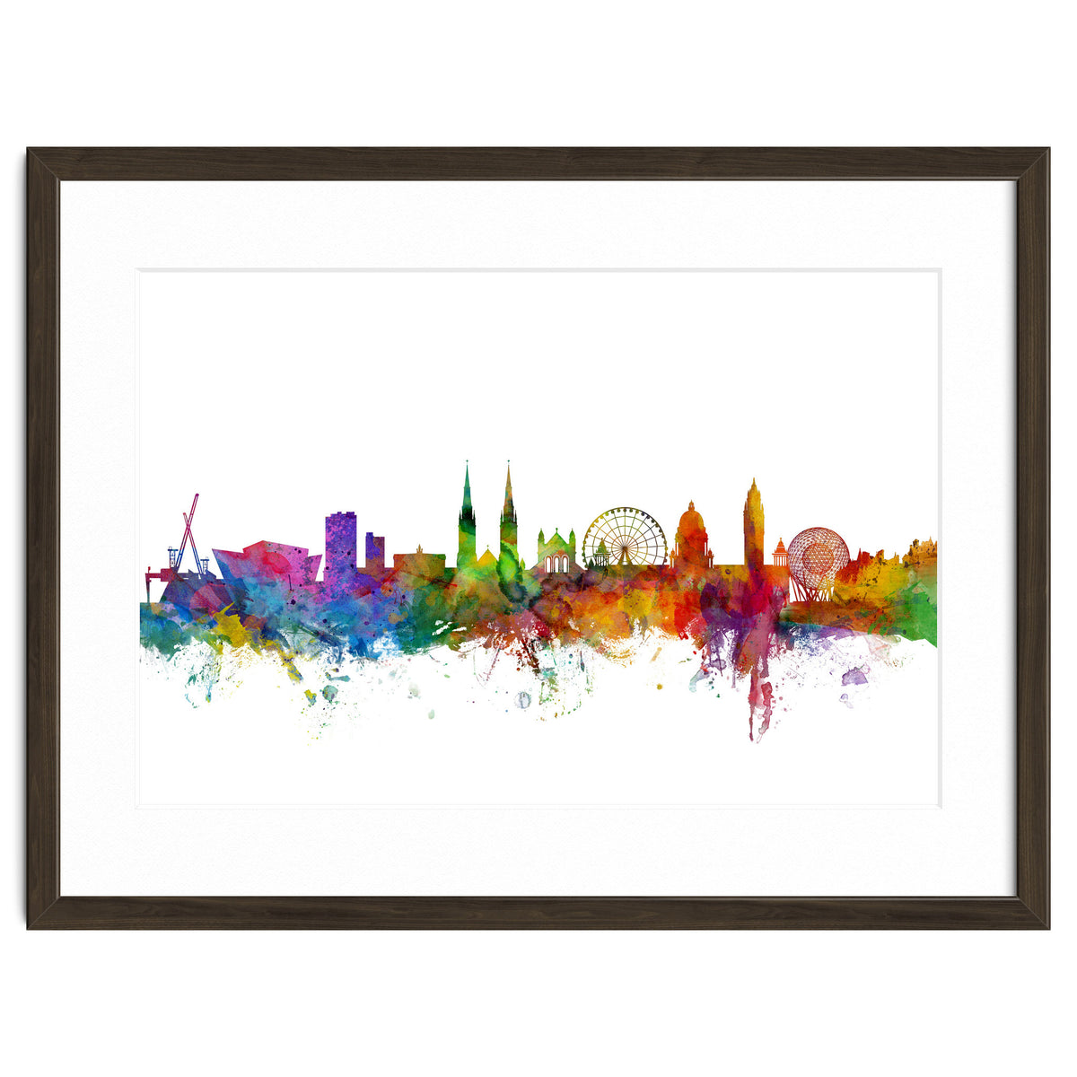 Belfast Northern Ireland Skyline