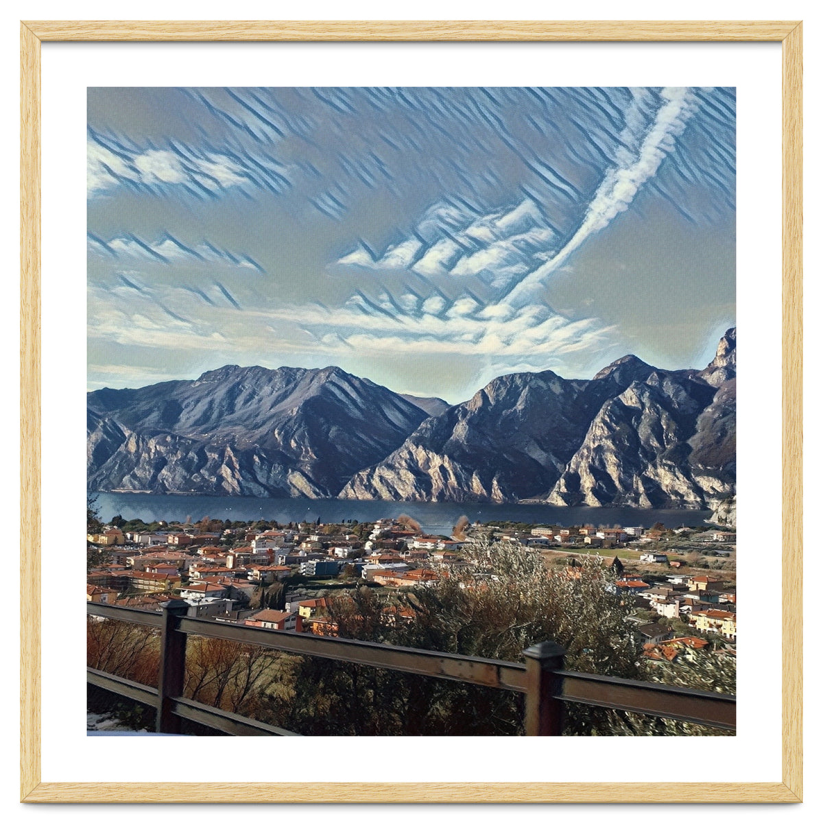 Side way to Lake Garda, Italy.