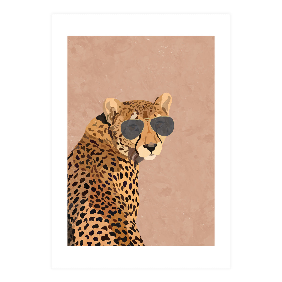 Cool Cheetah Beige and Brown (Print Only)