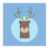 Kawaii Cute Christmas Reindeer (Print Only) thumbnail