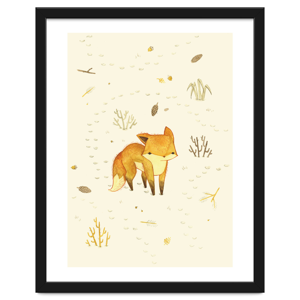 Lonely Winter Fox