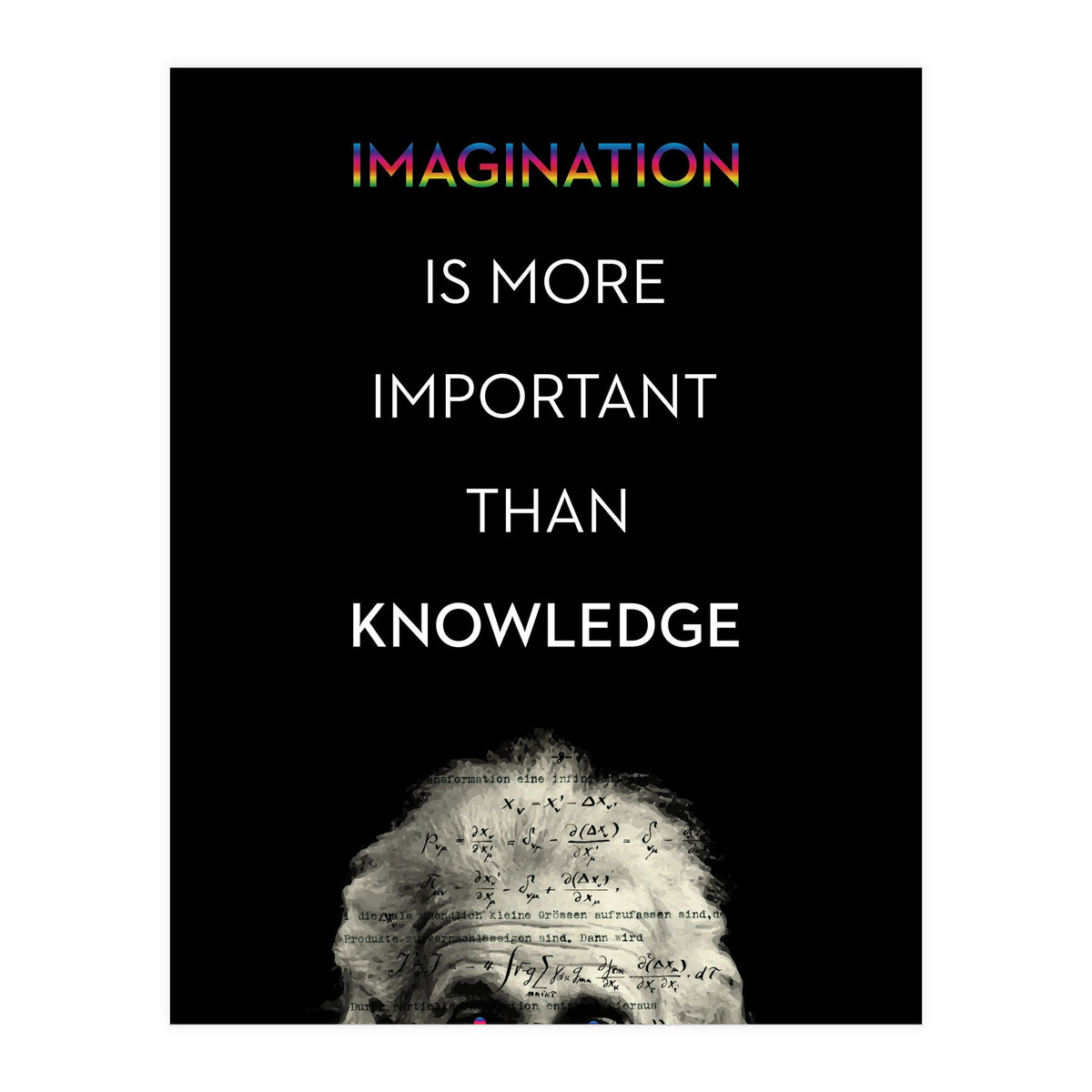 IMAGINATION BY ALBERT EINSTEIN (Print Only)