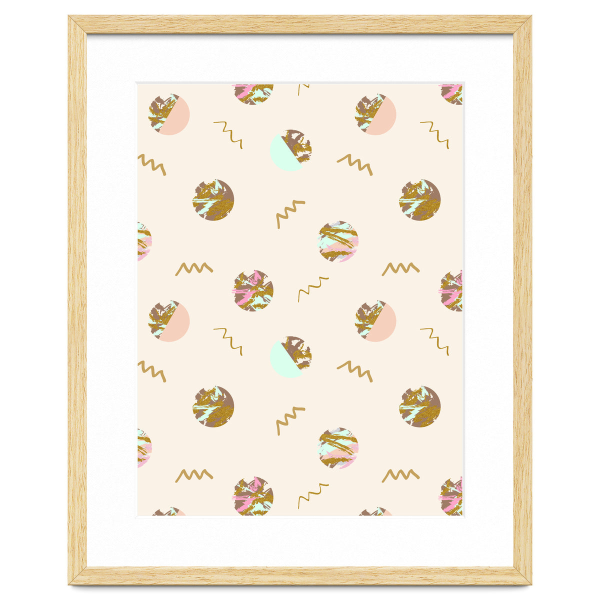 Abstract geometric vector painting